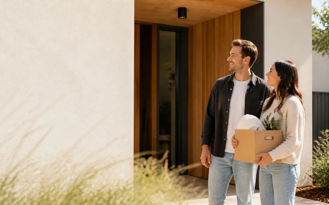 A couple planning the purchase of their first home